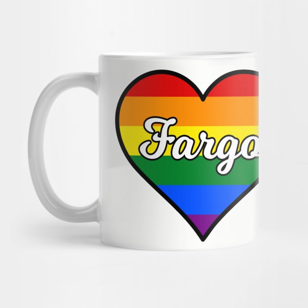 Fargo North Dakota Gay Pride Heart by fearcity